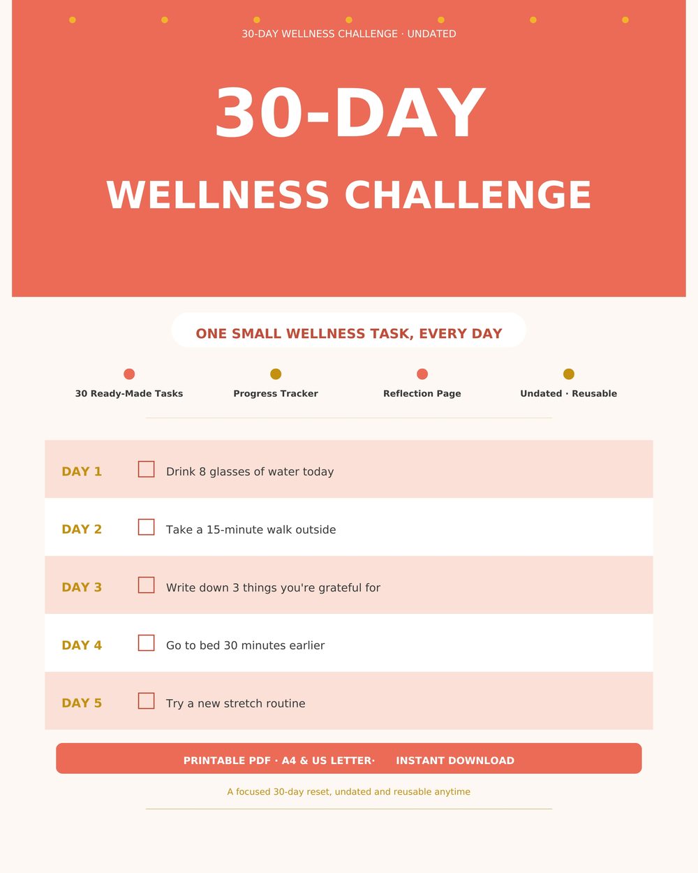 30-Day Wellness Challenge
