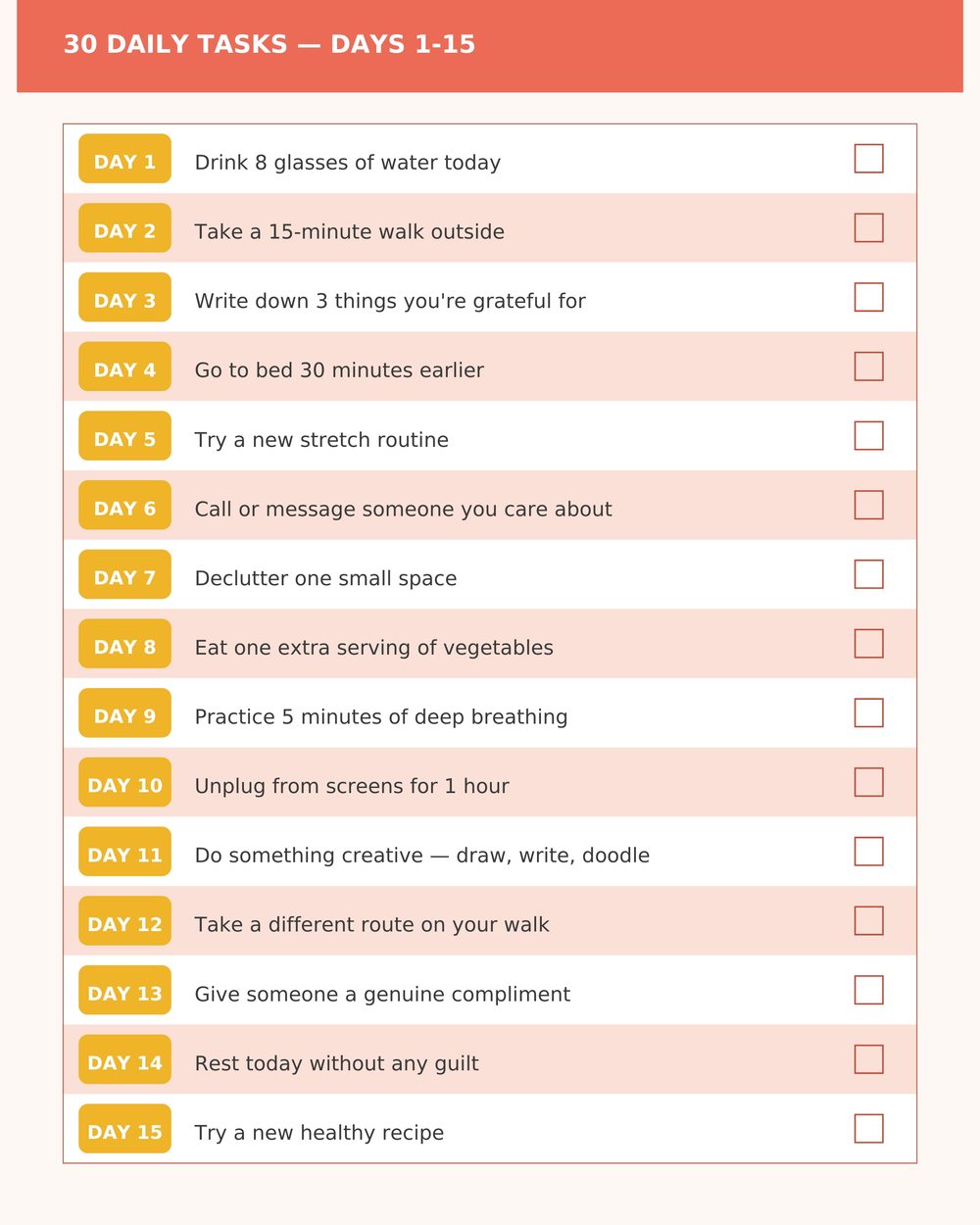 30-Day Wellness Challenge photo 3