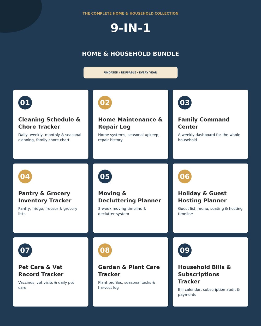 9-in-1 Home & Household Bundle