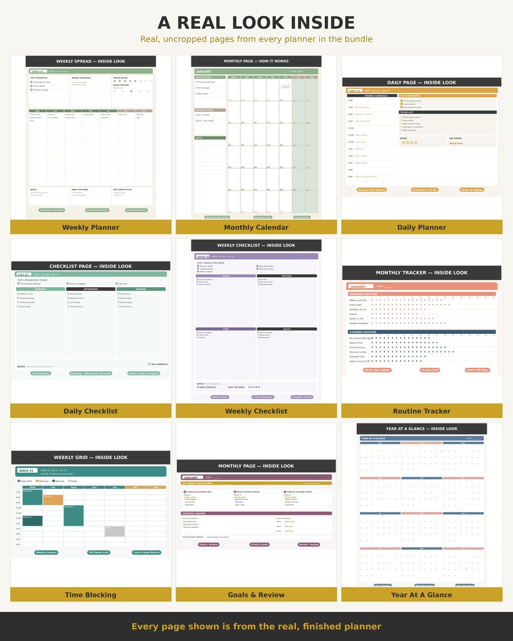 9-in-1 Planner Bundle