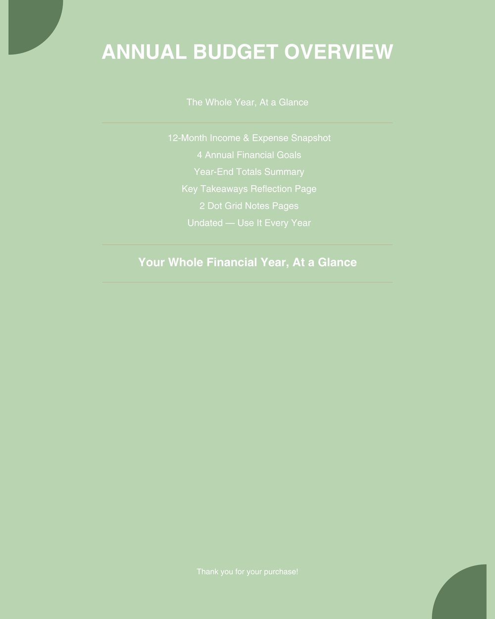 Annual Budget Overview / Planner photo 6