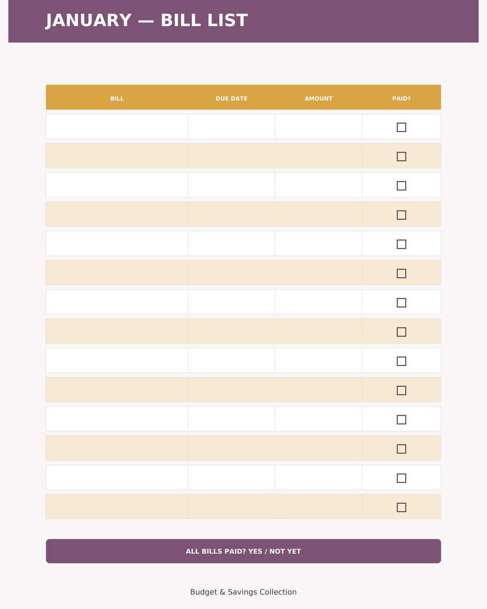 Bill Payment Calendar photo 4