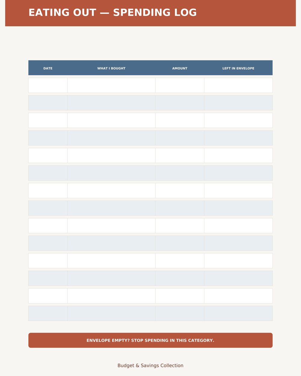 Cash Envelope Budget System photo 5