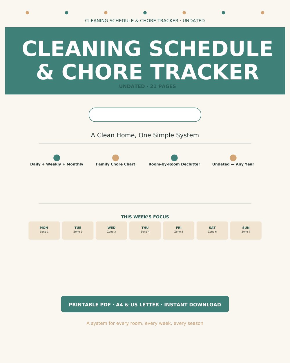 Cleaning Schedule & Chore Tracker