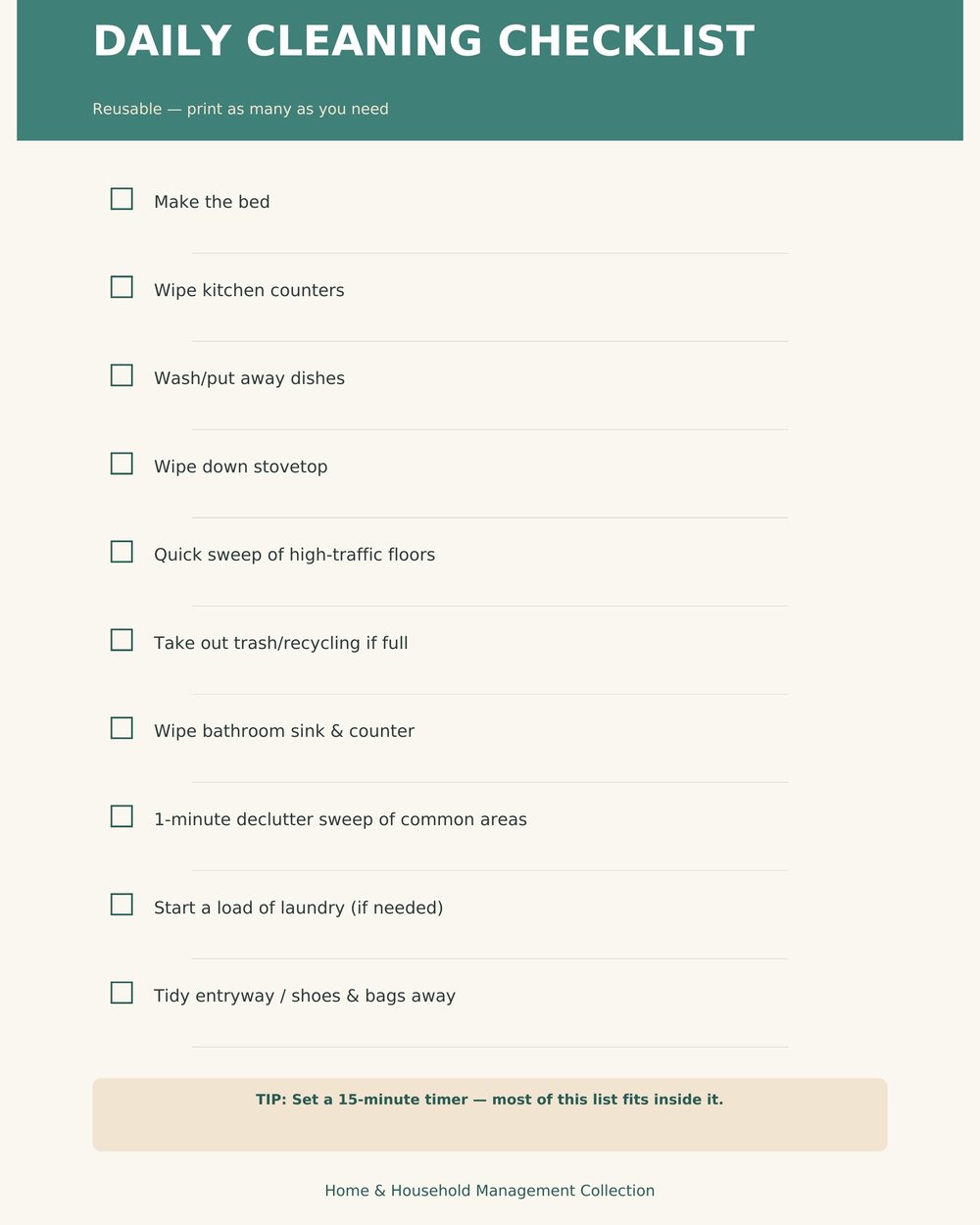 Cleaning Schedule & Chore Tracker photo 3