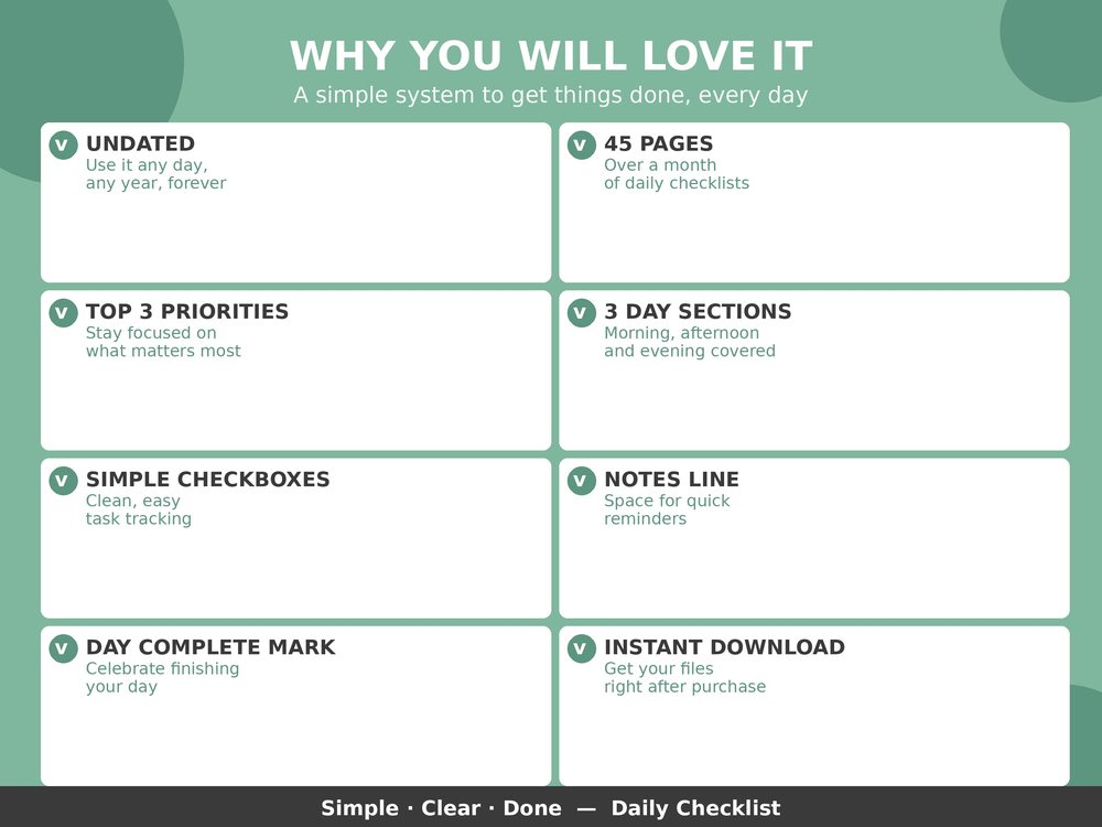 Daily To-Do Checklist photo 6