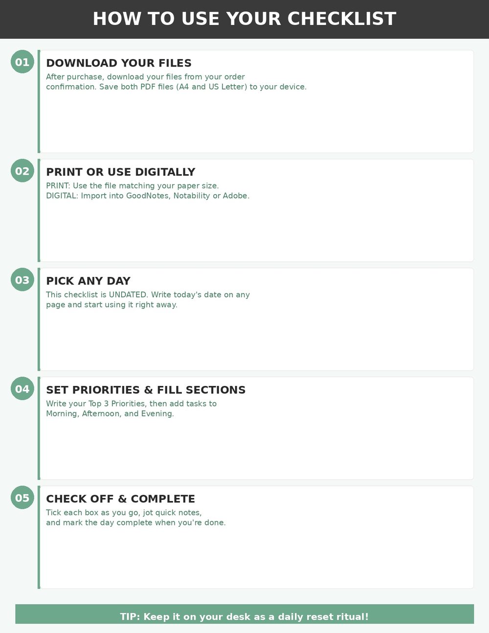 Daily To-Do Checklist photo 7