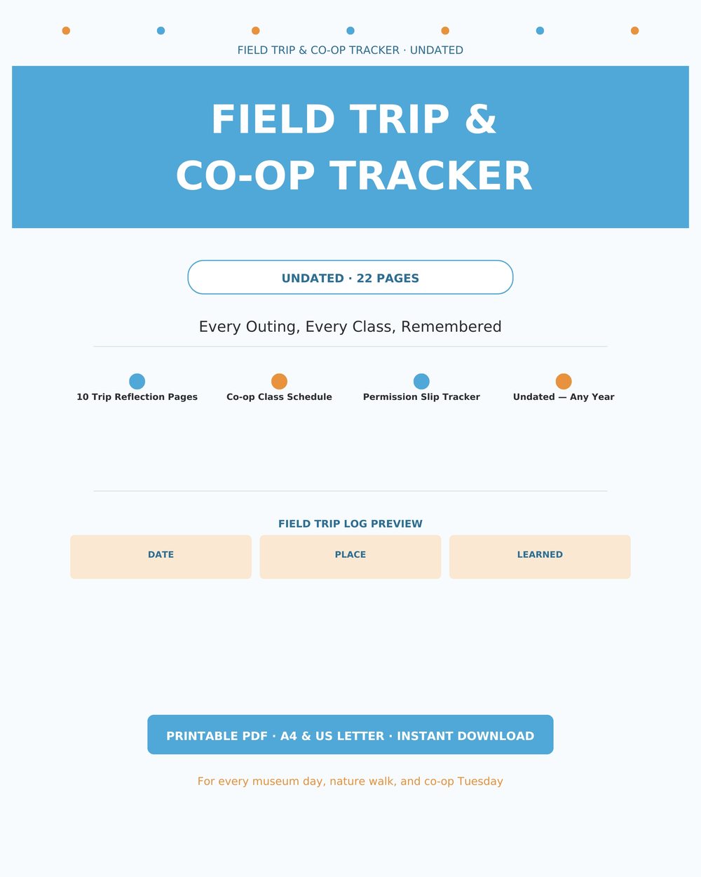 Field Trip & Co-op Tracker