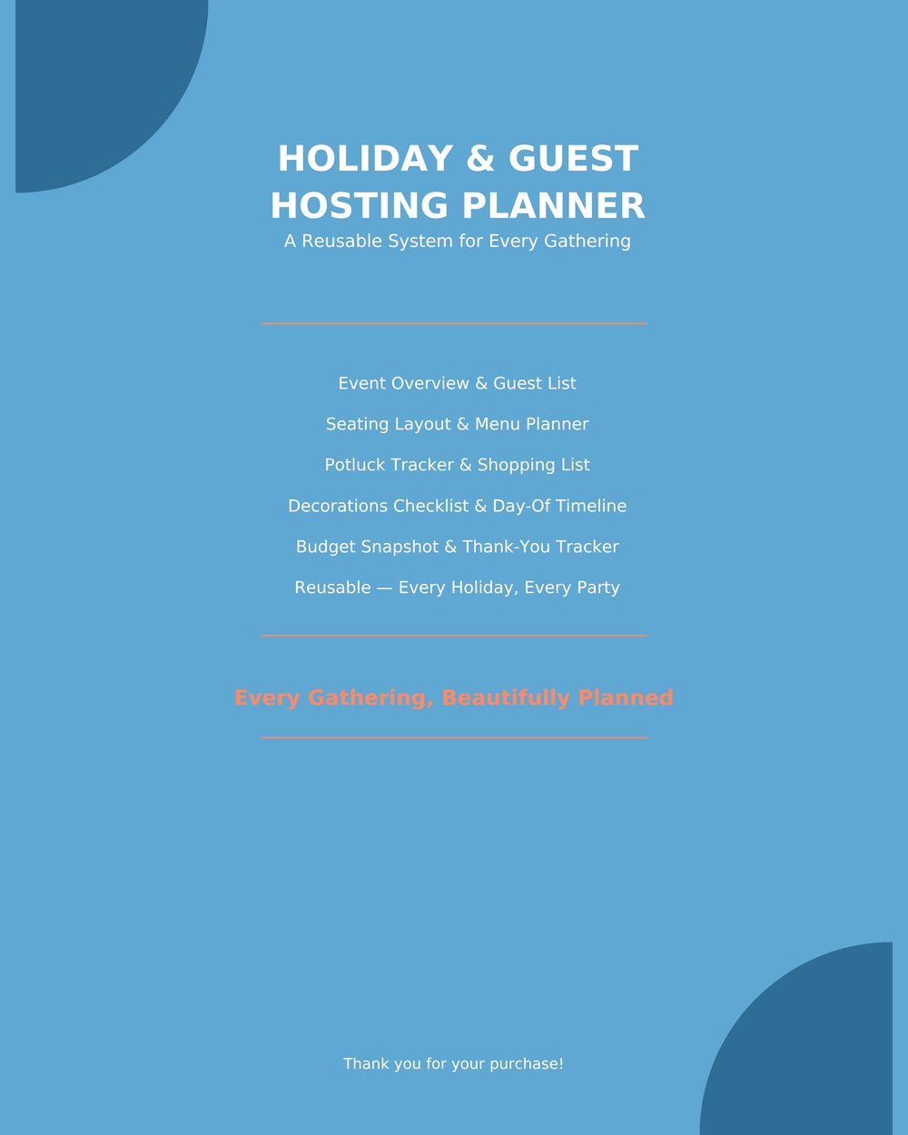 Holiday & Guest Hosting Planner photo 8
