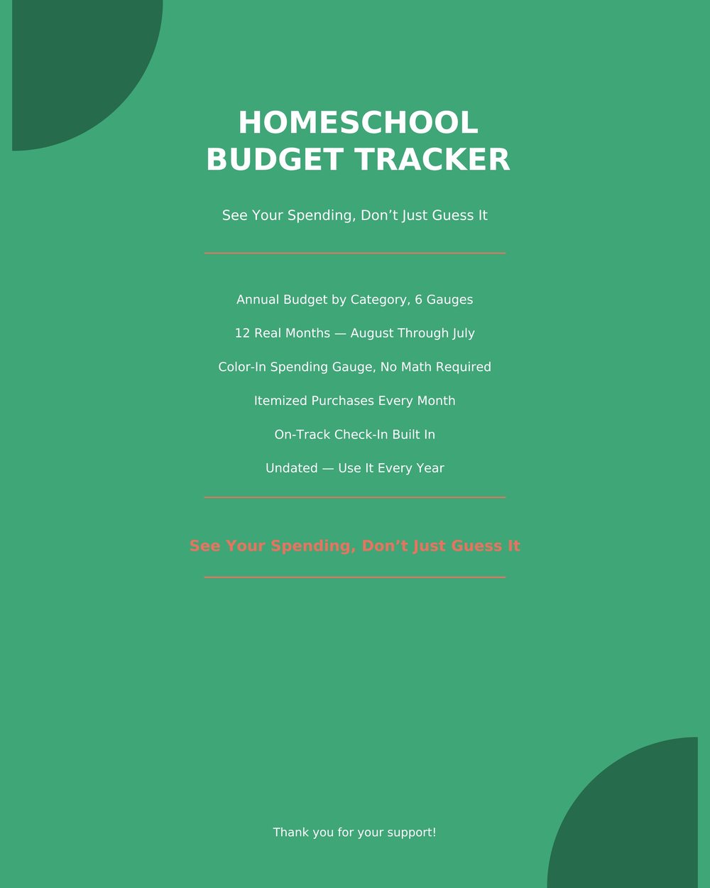 Homeschool Budget Tracker photo 6