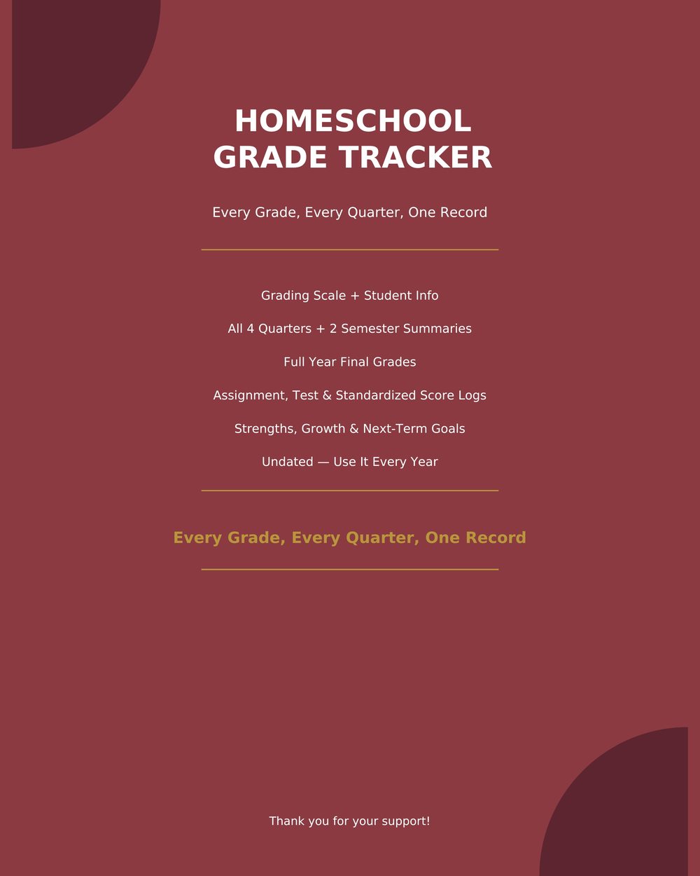 Homeschool Grade Tracker photo 8
