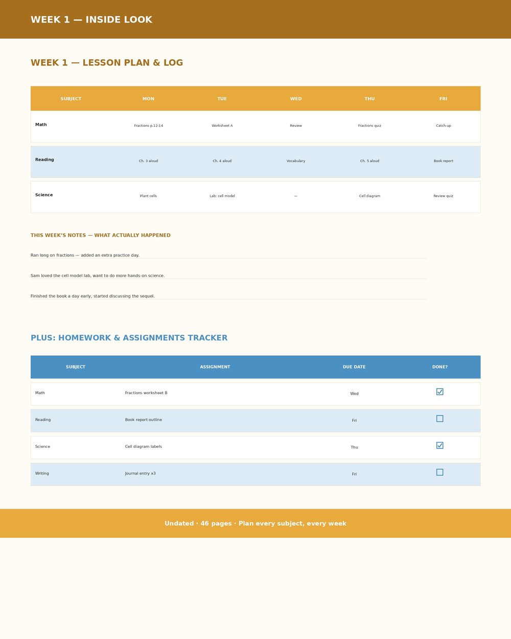 Homeschool Lesson Planner photo 6