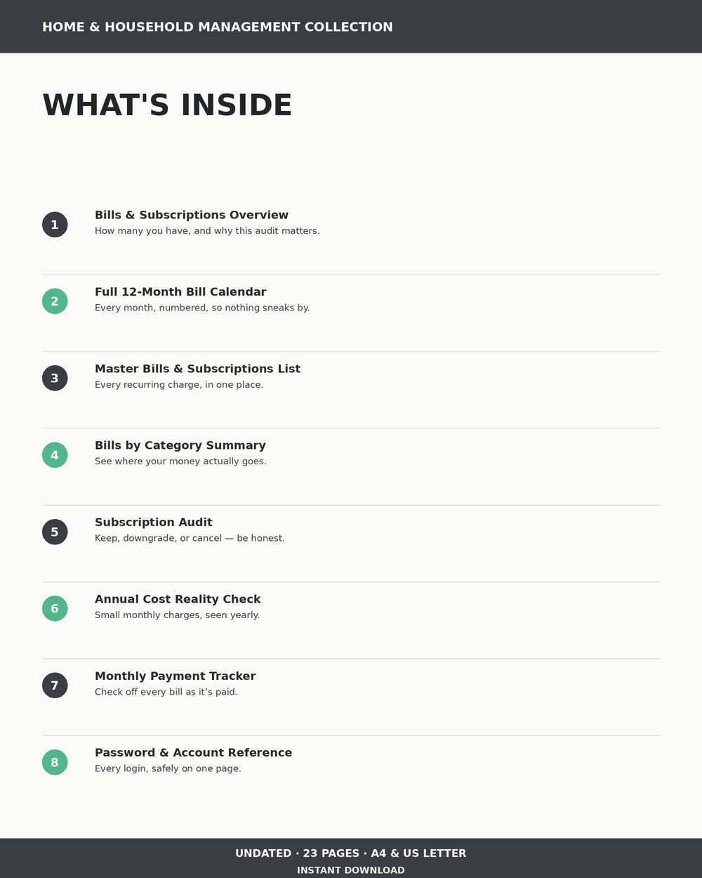 Household Bills & Subscriptions Tracker photo 2