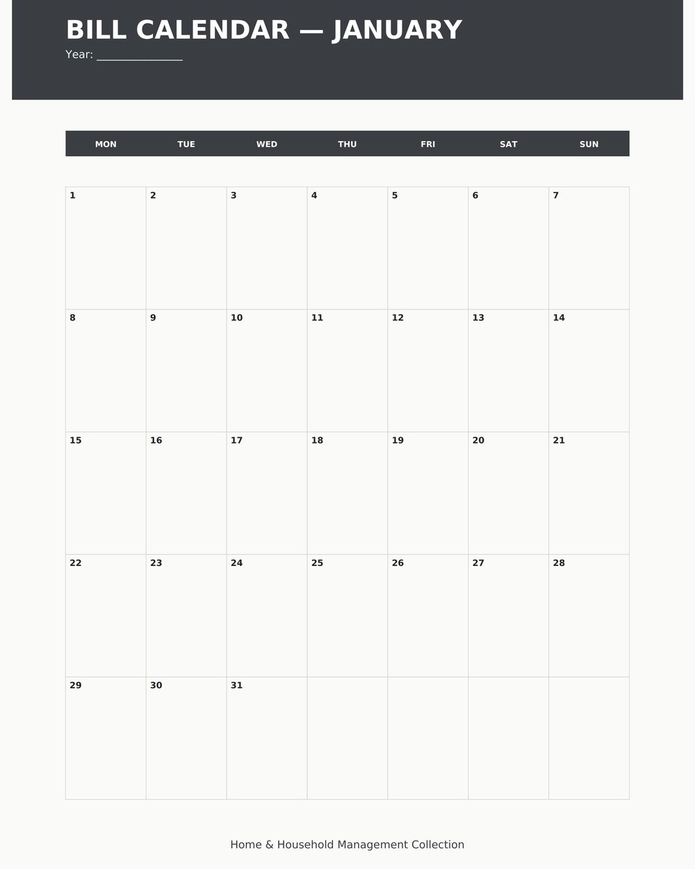 Household Bills & Subscriptions Tracker photo 4