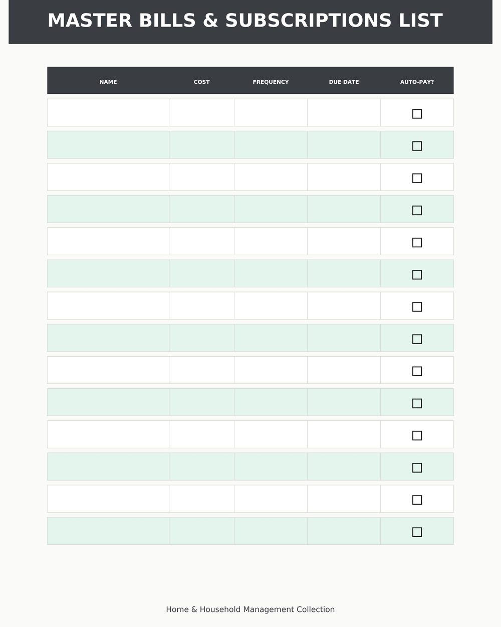 Household Bills & Subscriptions Tracker photo 5