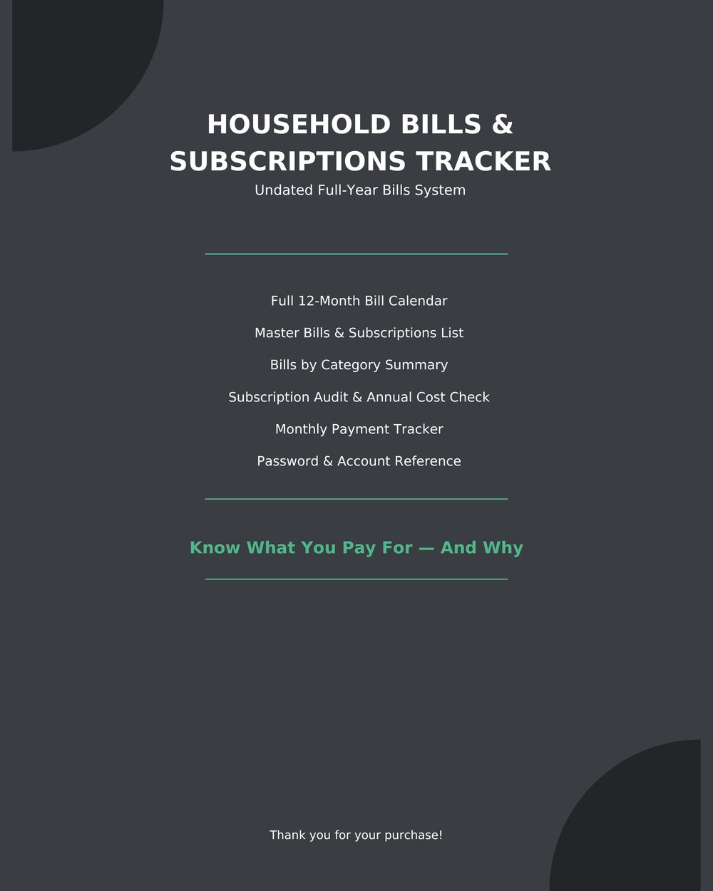 Household Bills & Subscriptions Tracker photo 9