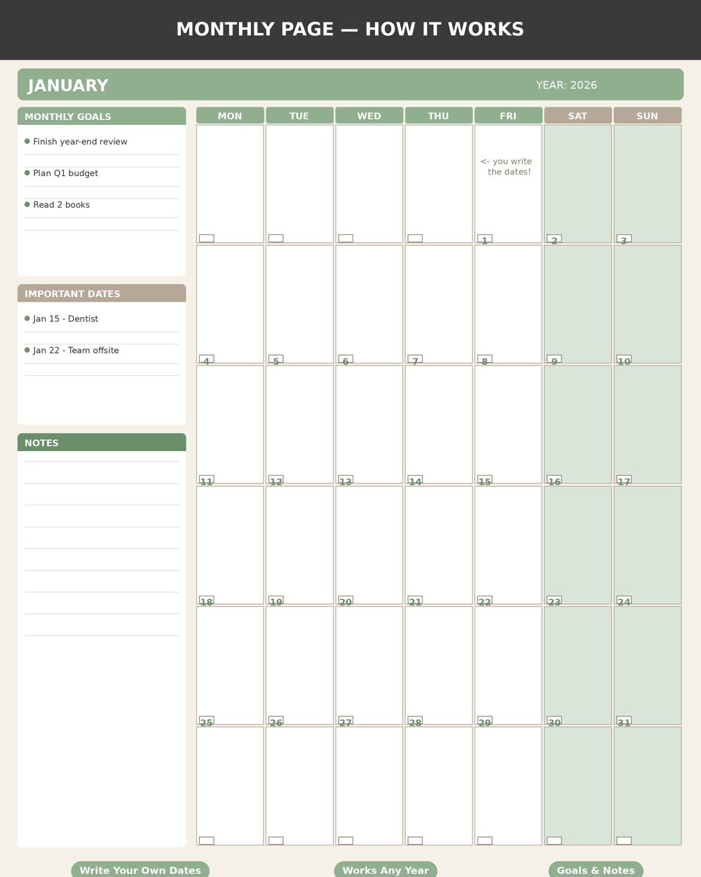 Monthly Calendar photo 4