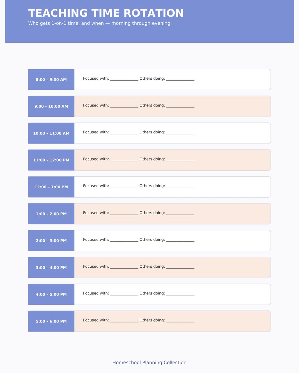 Multi-Child Homeschool Planner photo 6