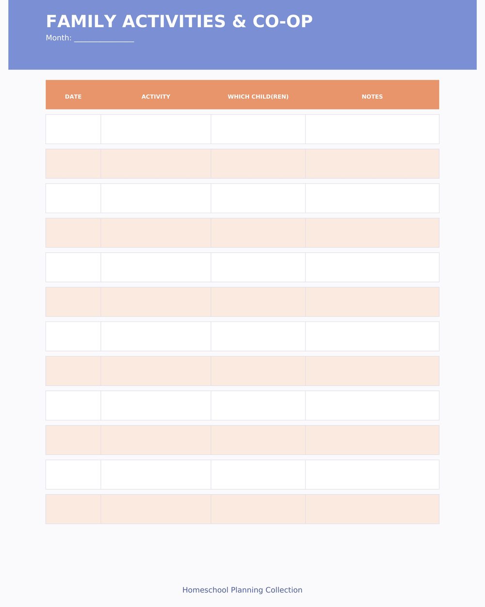 Multi-Child Homeschool Planner photo 7