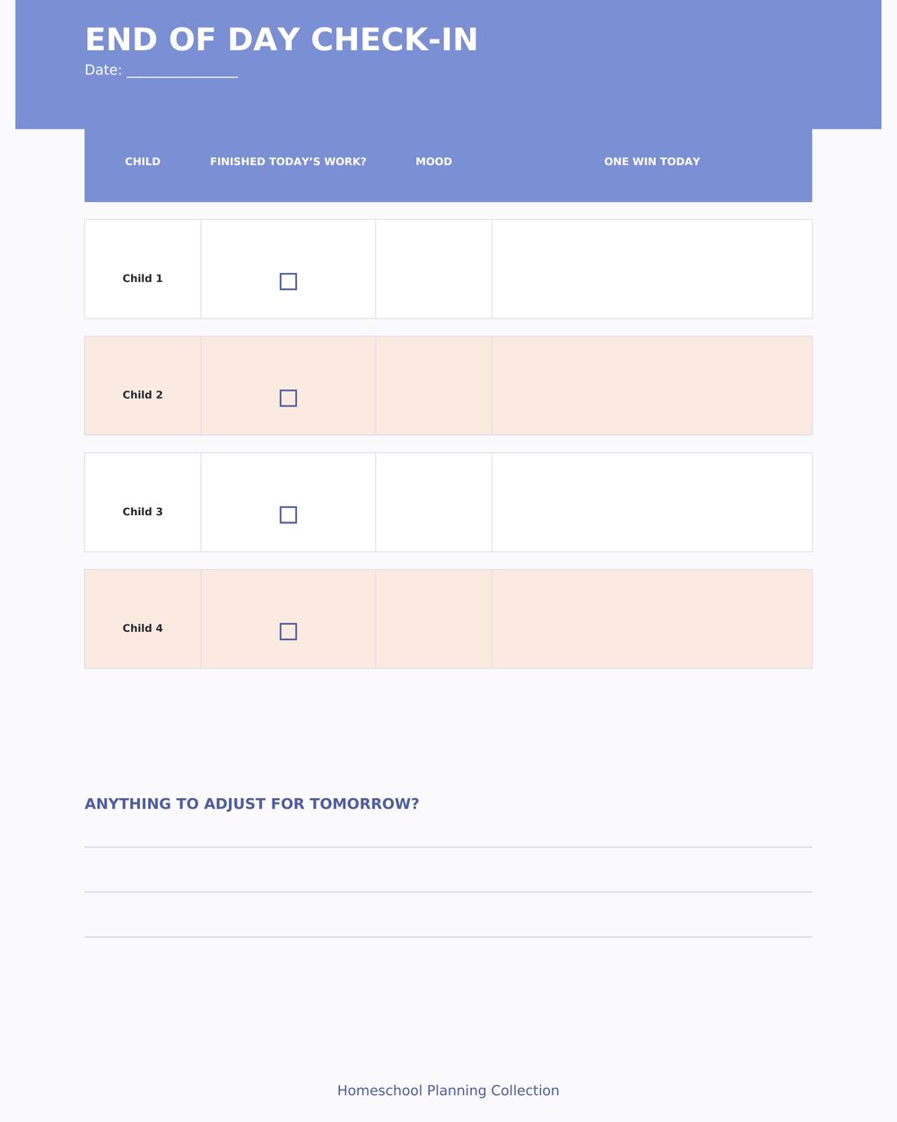Multi-Child Homeschool Planner photo 8