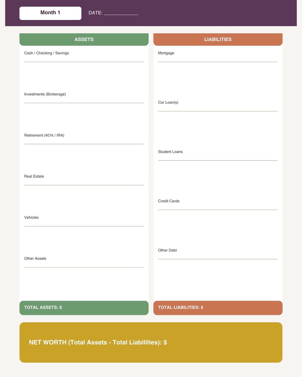 Net Worth Tracker photo 3