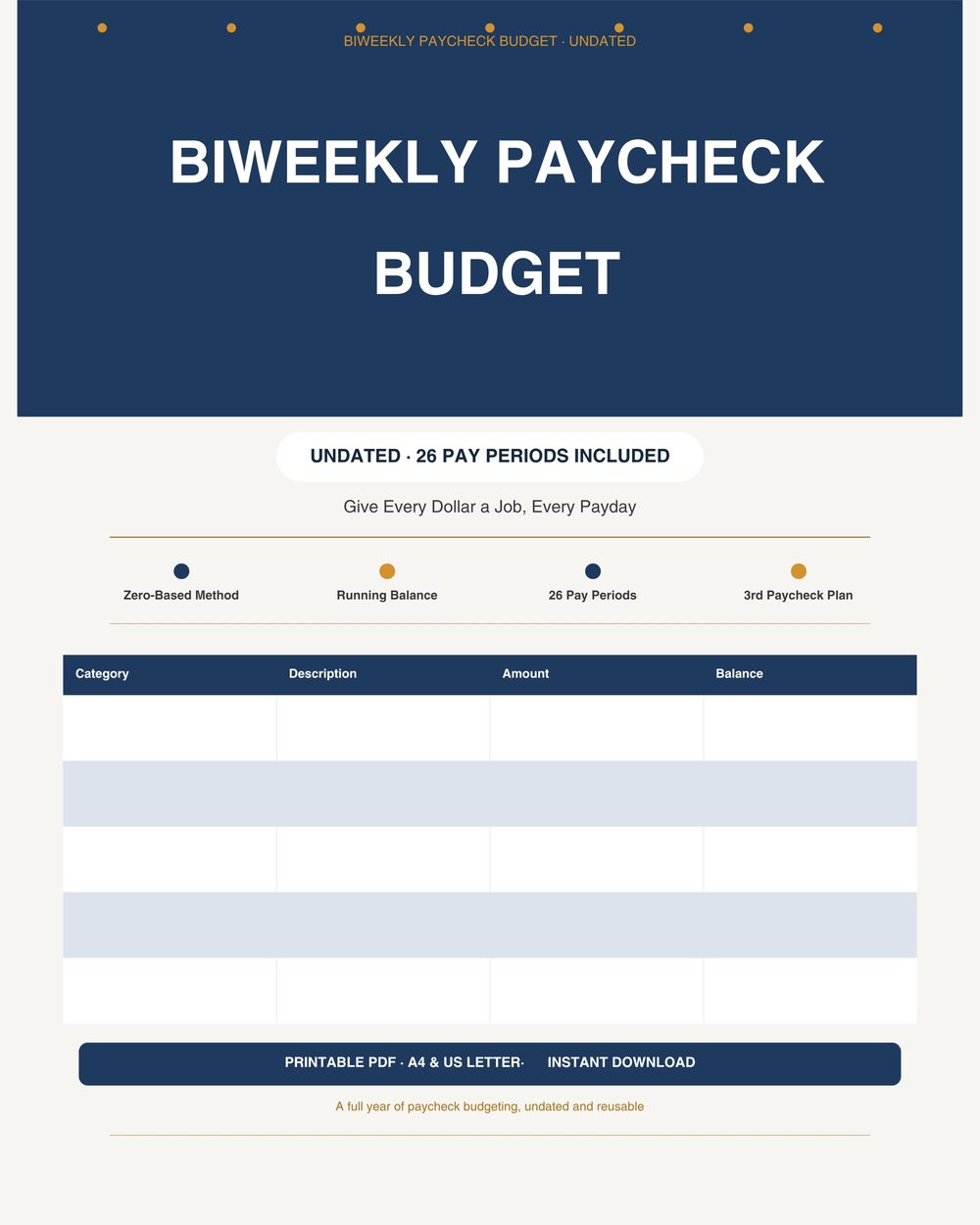 Paycheck Budget Tracker