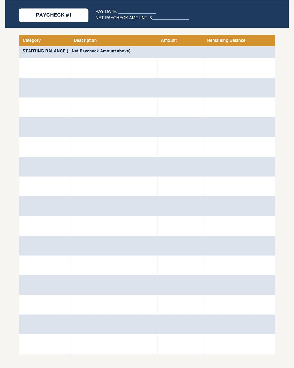 Paycheck Budget Tracker photo 2