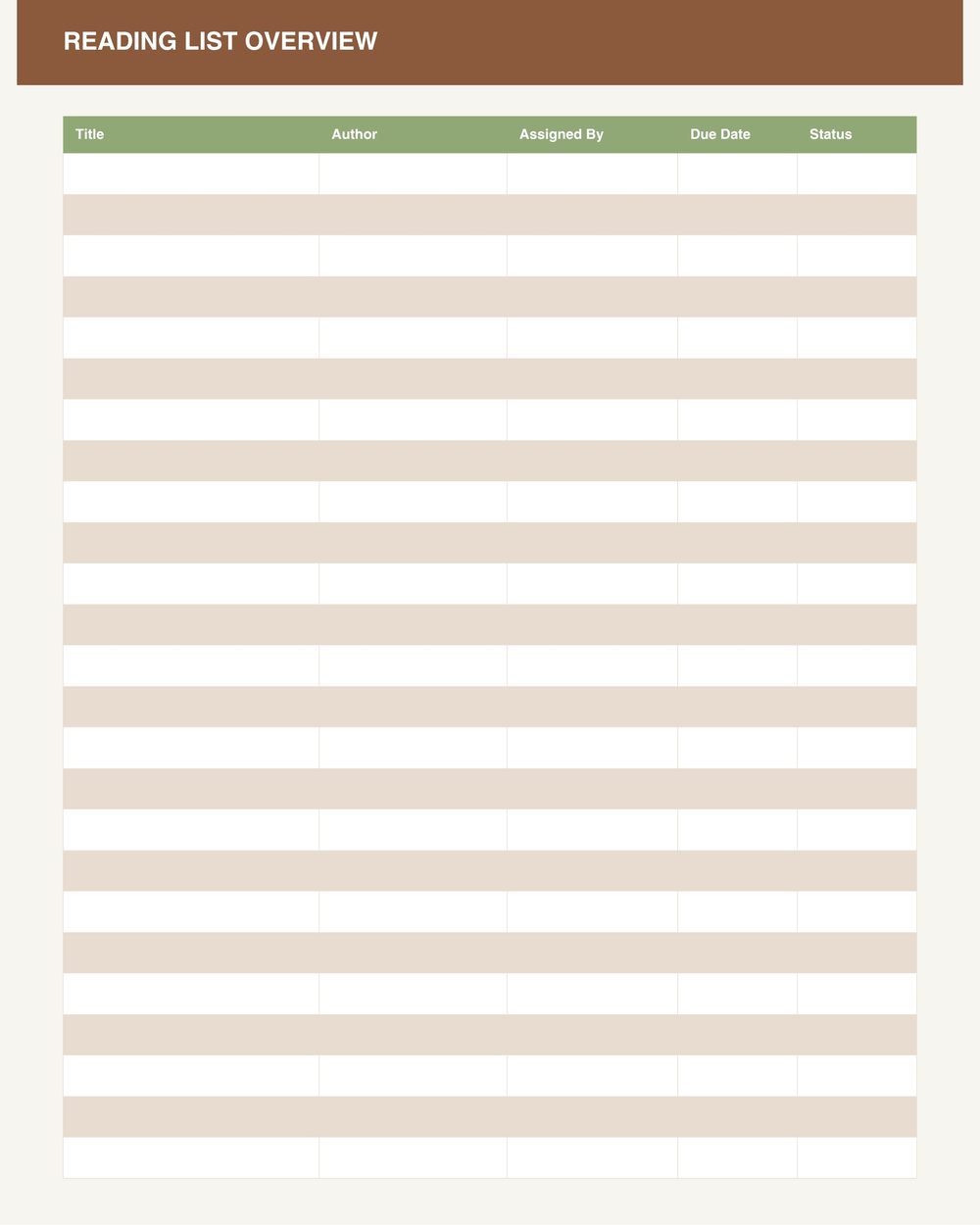 Reading & Book Report Log photo 3