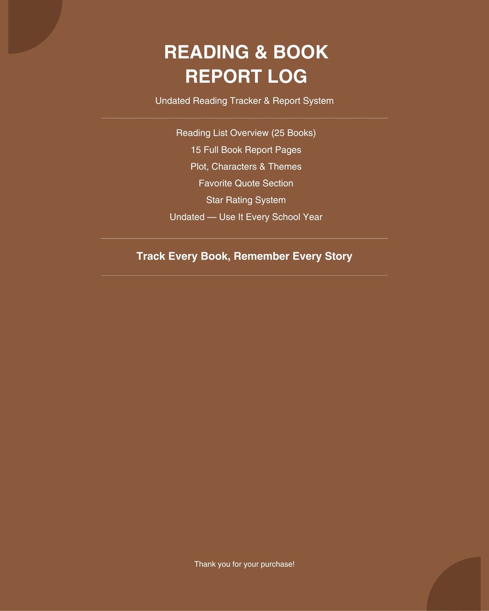 Reading & Book Report Log photo 5
