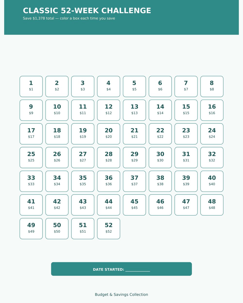 Savings Challenge Tracker photo 4