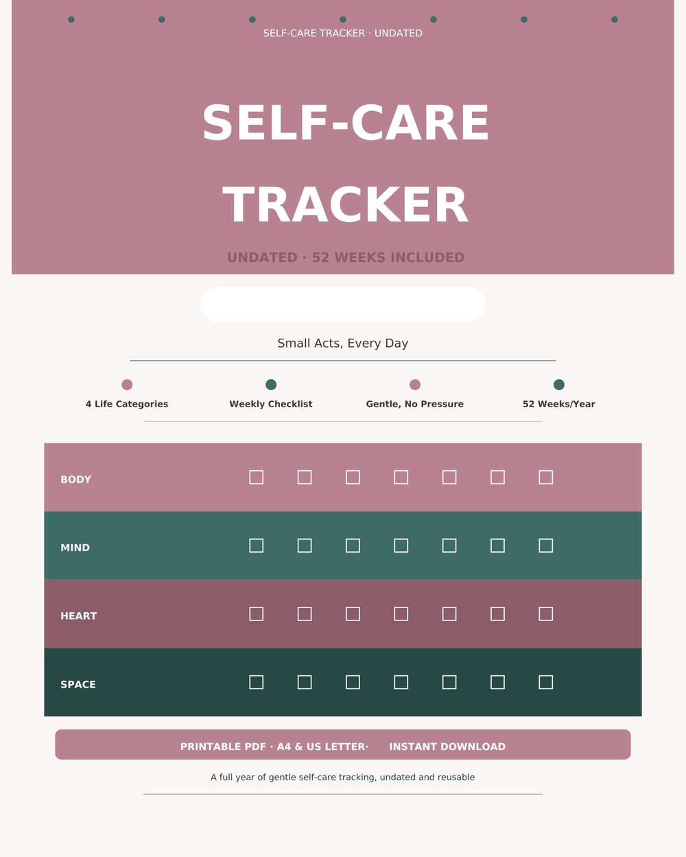 Self-Care Tracker