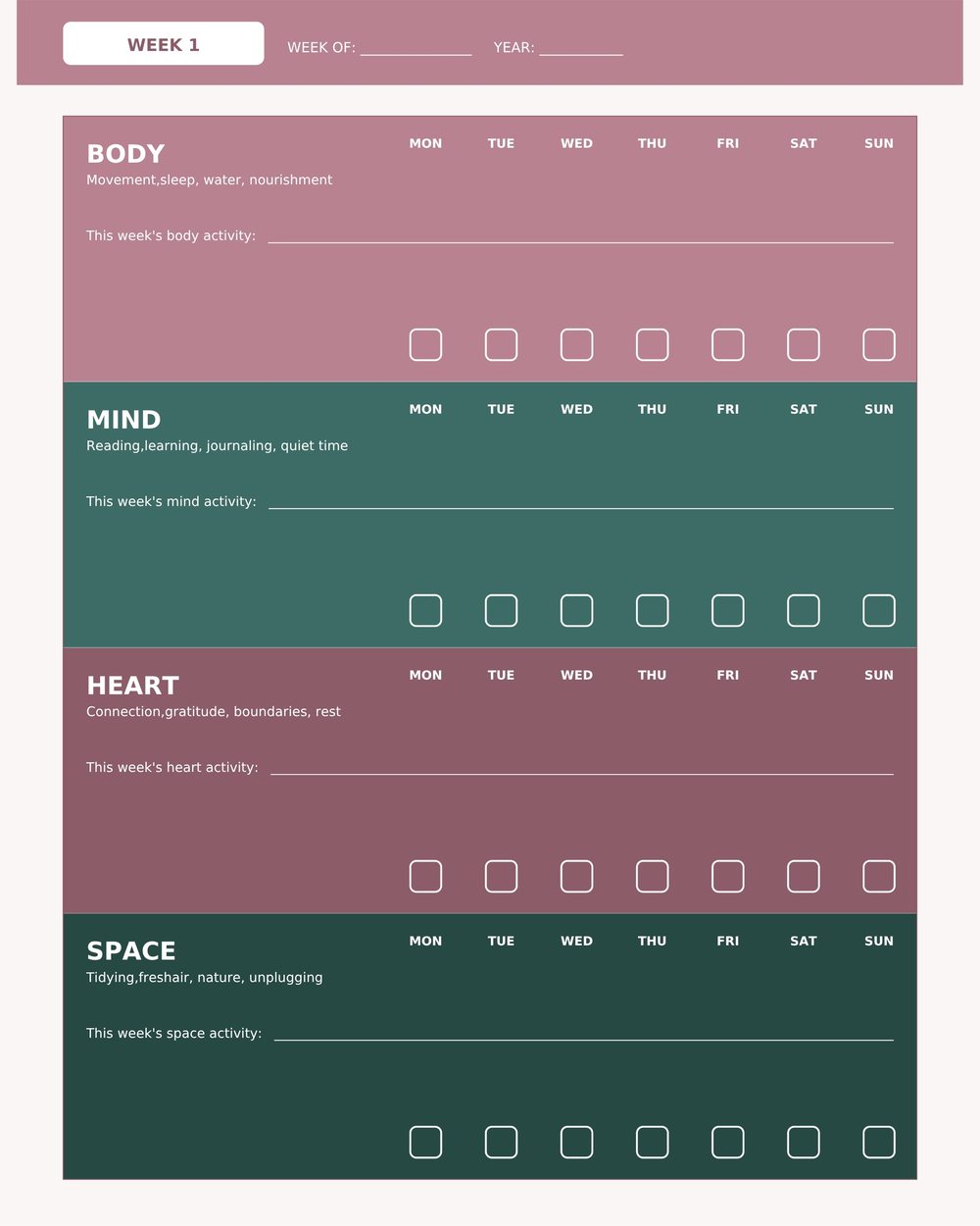 Self-Care Tracker photo 3