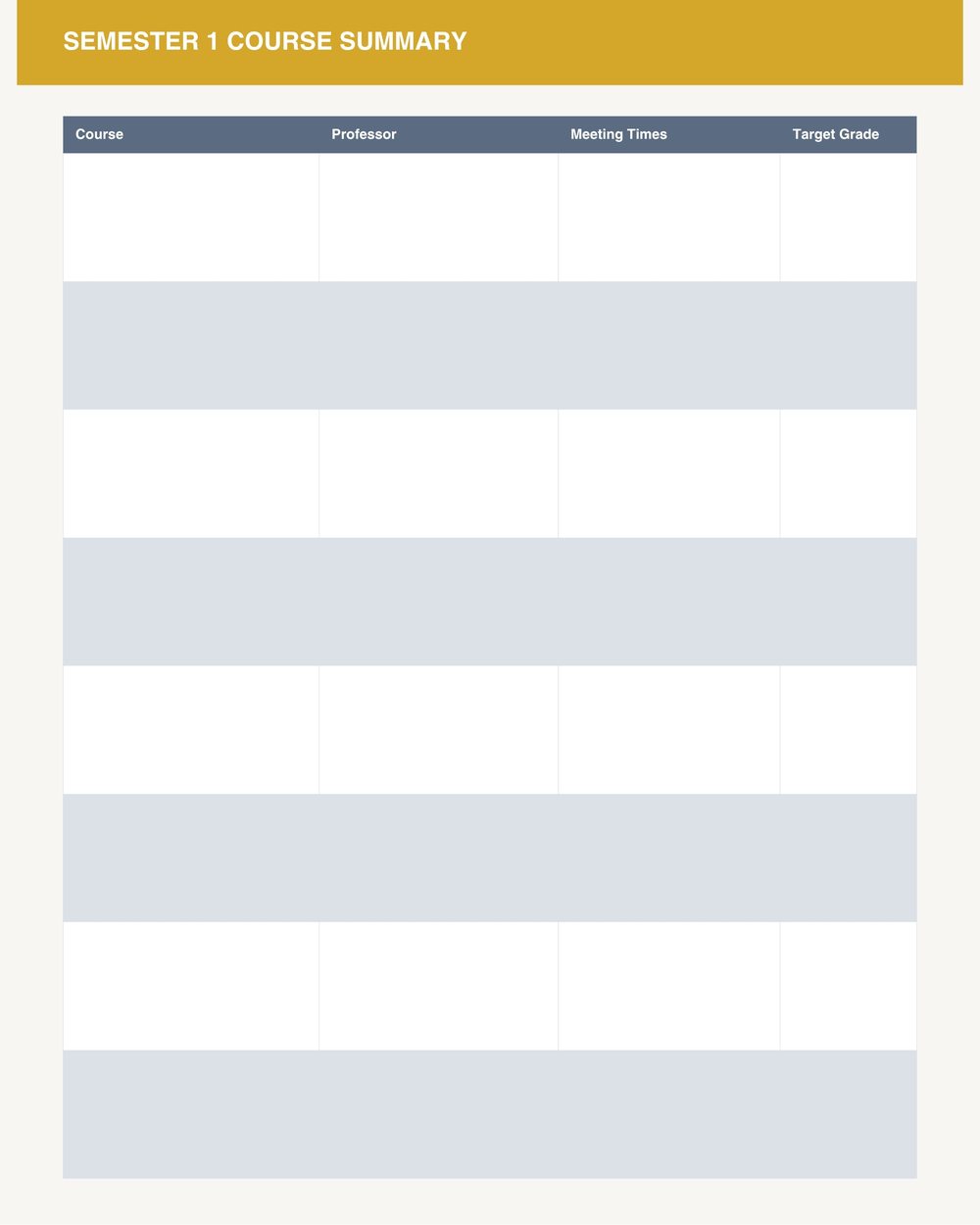 Semester At A Glance Planner photo 4