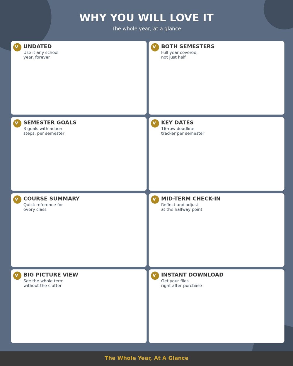 Semester At A Glance Planner photo 7