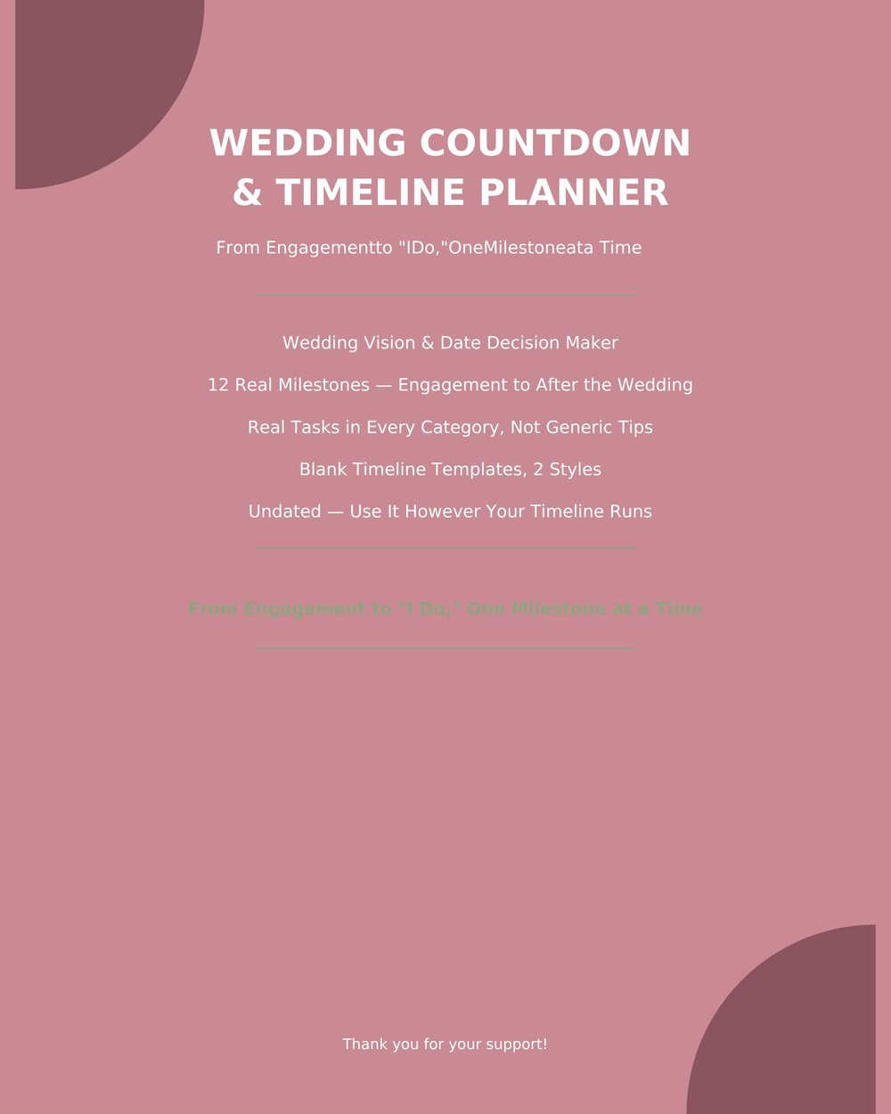 Wedding Countdown & Timeline Planner photo 9