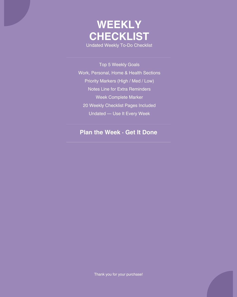 Weekly To-Do Checklist photo 5