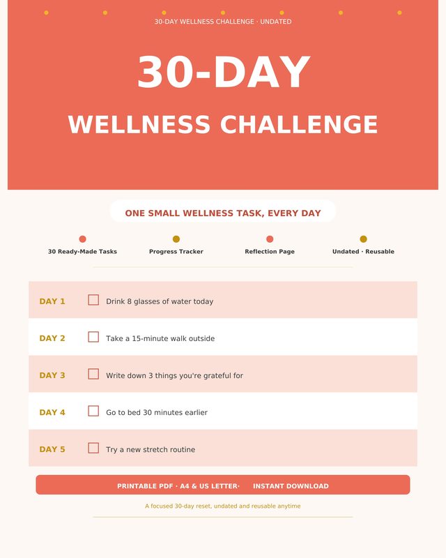 30-Day Wellness Challenge