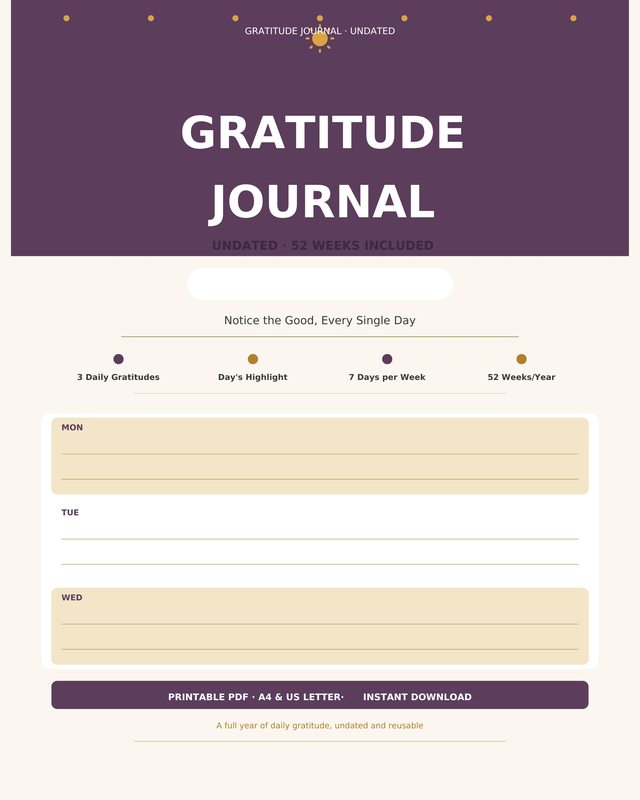 Gratitude Journal