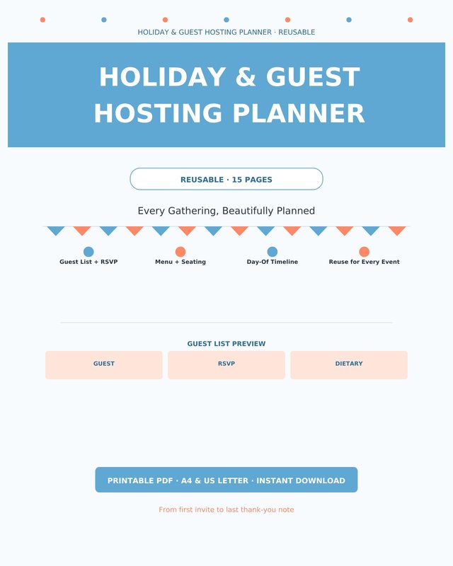 Holiday & Guest Hosting Planner