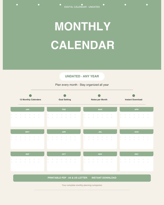 Monthly Calendar
